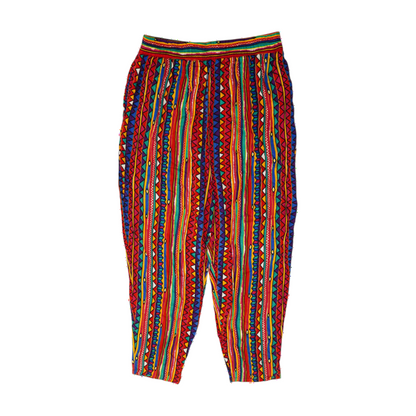 Multi Plus Size Abstract Pants