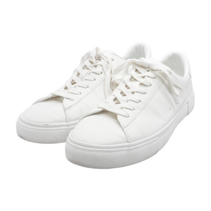White Low-Top Athletic Shoes