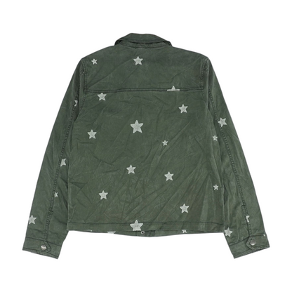 Green Graphic Button Down