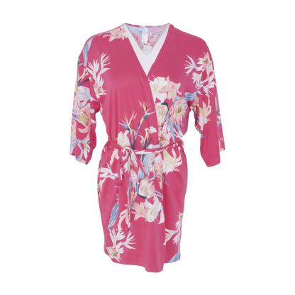 Pink Floral Robe