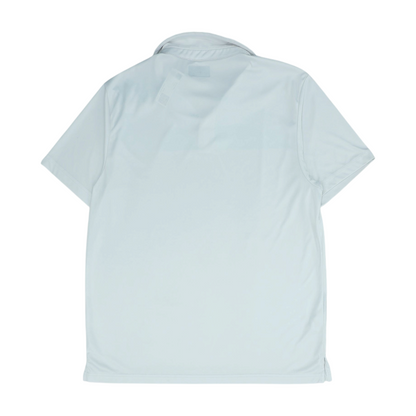 White Solid Short Sleeve Polo