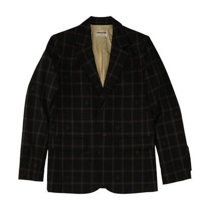 Black Check Blazer