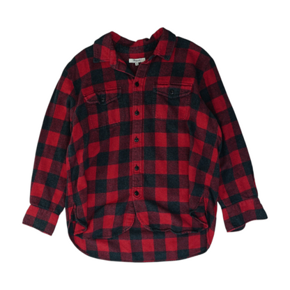 Red Plaid Flannel Button Down