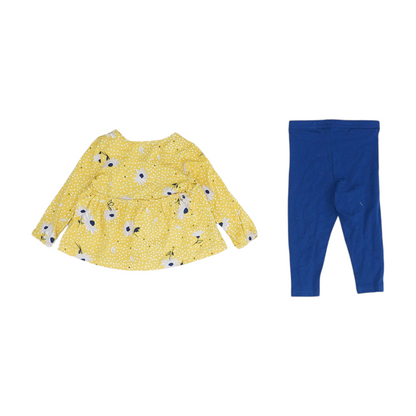 Yellow Polka Dot Long Sleeve Set