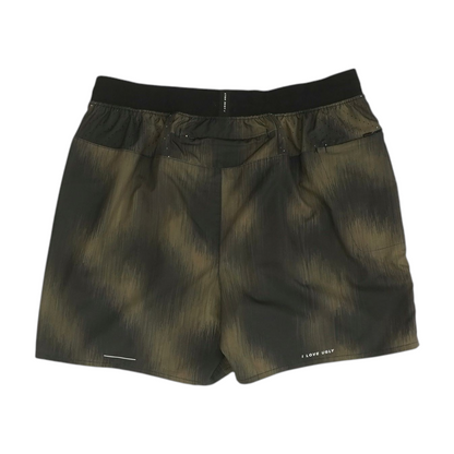 Green Print Active Shorts