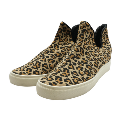 Tan Mid-Top Athletic Shoes