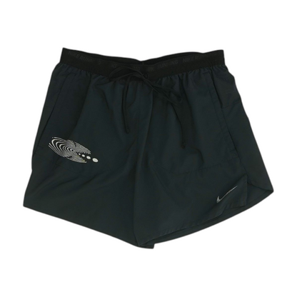Black Solid Active Shorts