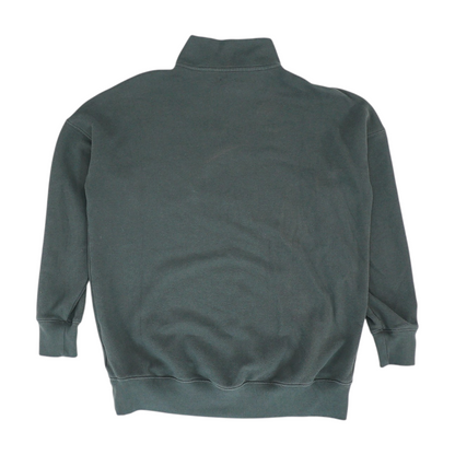 Gray Solid 1/4 Zip Pullover
