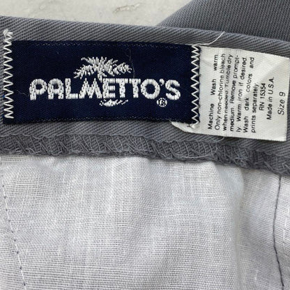 Vintage Gray Pleated-Front Solid Pants