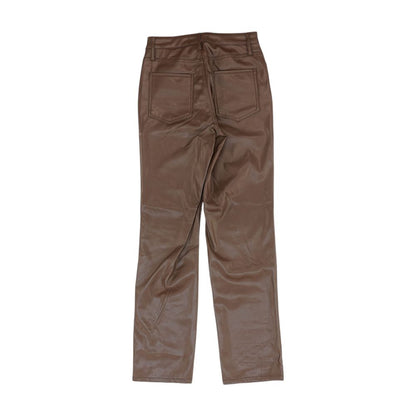 Brown Solid Pants