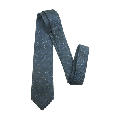 Navy Print Neck Tie