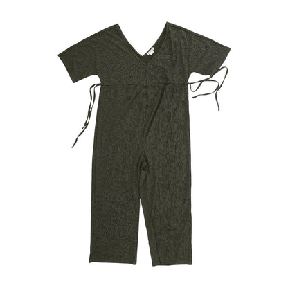 Green Solid Jumpsuit