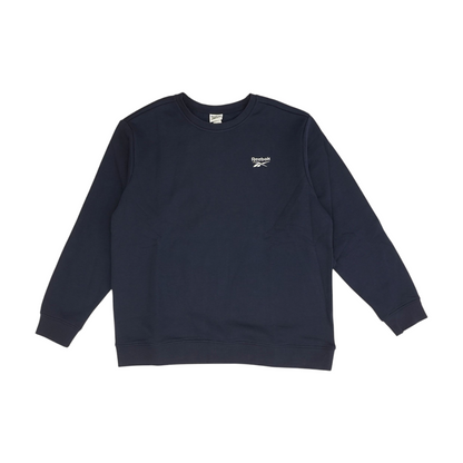 Navy Solid Sweatshirt Pullover