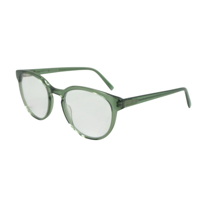 Green Wright M Round Prescription Eyewear