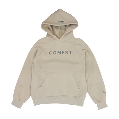 Tan Solid Hoodie Pullover