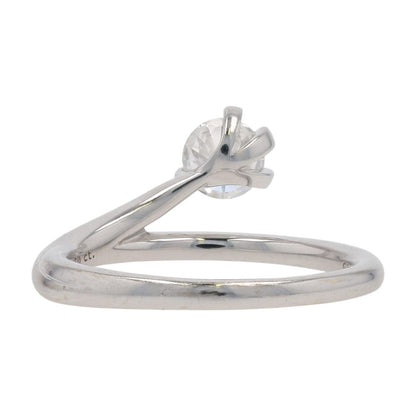 1/2 Ct 14K White Gold Lab Grown Diamond Nova Asymmetric Promise Ring