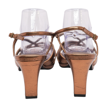 Bronze Block Heels