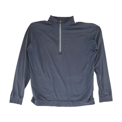 Navy Solid 1/4 Zip Pullover