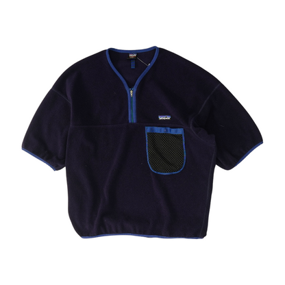 Navy Solid 1/4 Zip Pullover