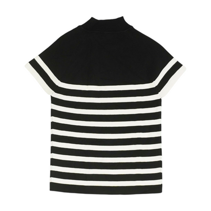 Black Striped Pullover Sweater