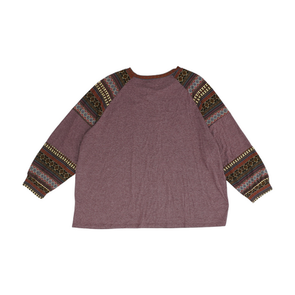 Maroon Plus Blouse