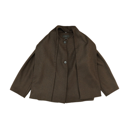 Brown Solid Jacket