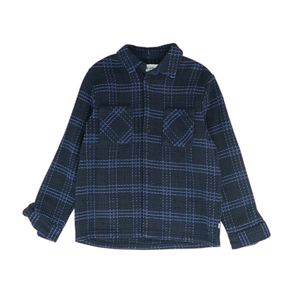 Navy Check Jacket