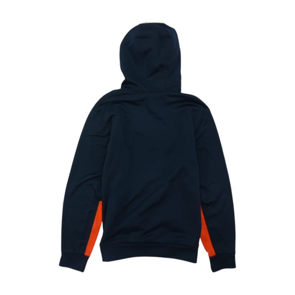 Navy Color Block Hoodie Pullover