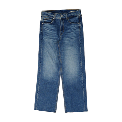 Blue Short Straight Jeans