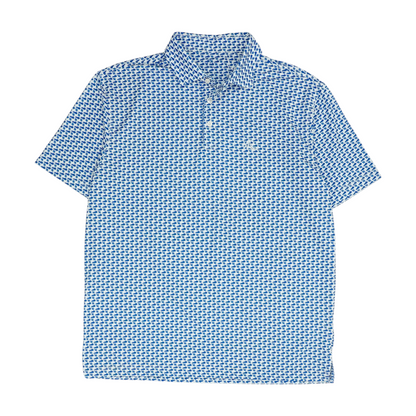White Kentucky Wildcats Print Short Sleeve Polo
