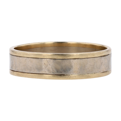 14K Two-Tone Gold Band Ring