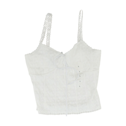 White Cropped Blouse