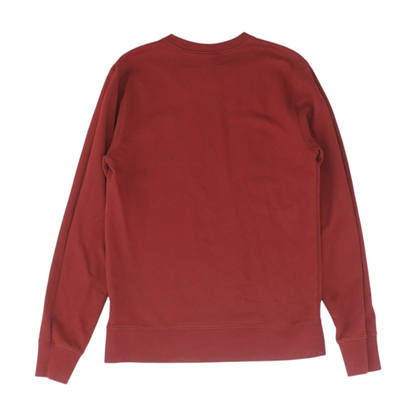 Red Solid Sweatshirt Pullover