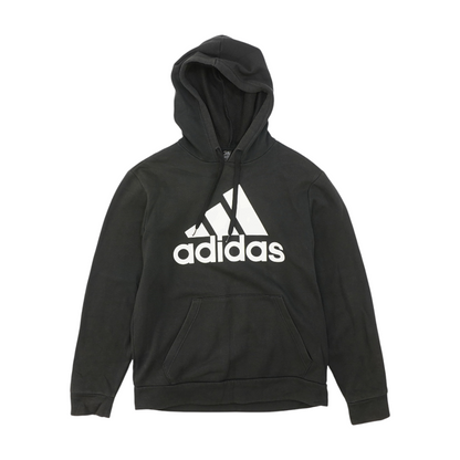 Black Solid Hoodie Pullover
