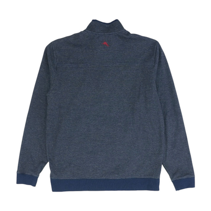 Blue Houndstooth Sweatshirt Pullover