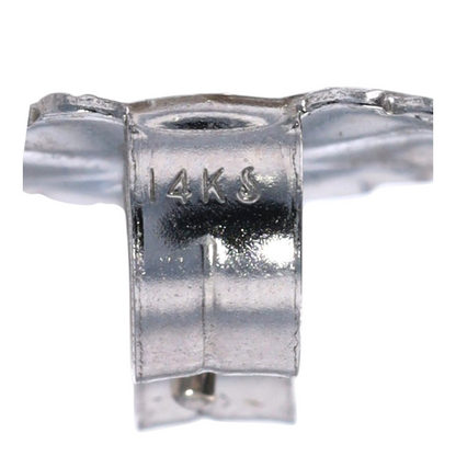 4 1/10 ctw 14K White Gold Diamond Stud Earrings