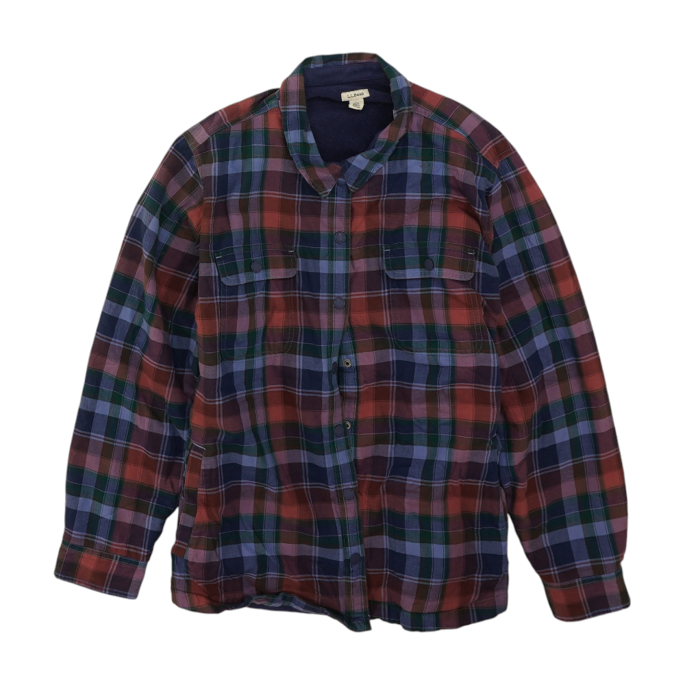 L.L.Bean Multi Plus Size Plaid Jacket – Image 1