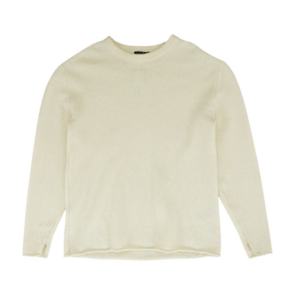 Beige Solid Pullover Sweater