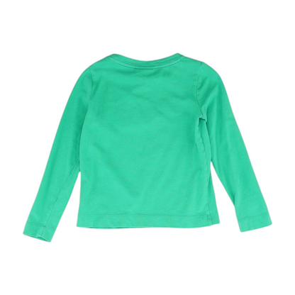 Green Graphic Blouse