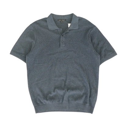Navy Solid Short Sleeve Polo