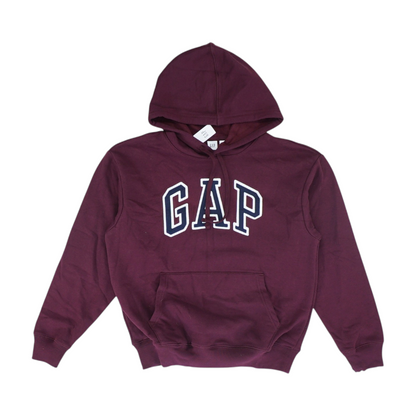 Maroon Solid Hoodie Pullover