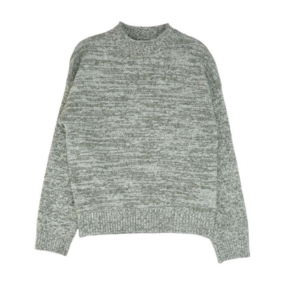 Green Solid Mockneck Sweater