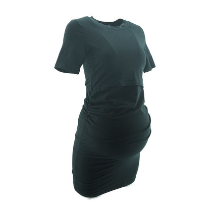 Black Maternity Mini Dress