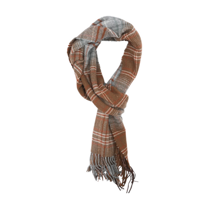Brown Plaid Scarf