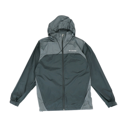Black Color Block Rain Jacket