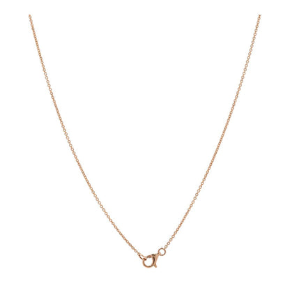1/3 Ct 14K Rose Gold Diamond Butterfly Pendant Necklace