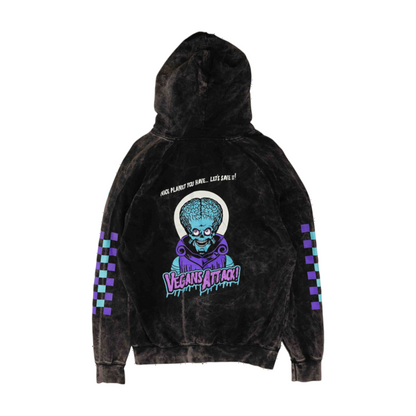 Black Solid Hoodie Pullover