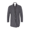 Black H-Hyde-Bib Tweed Coat