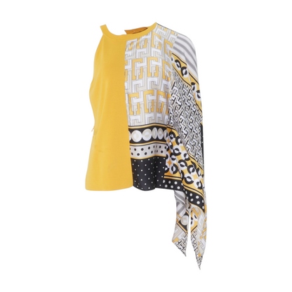 Mustard Print Blouse