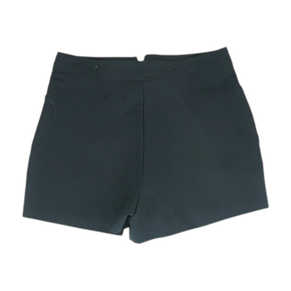 Black Solid Chino Shorts